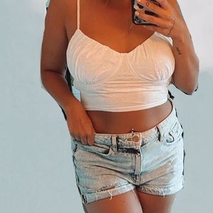 NTW wife top with polka dot mesh